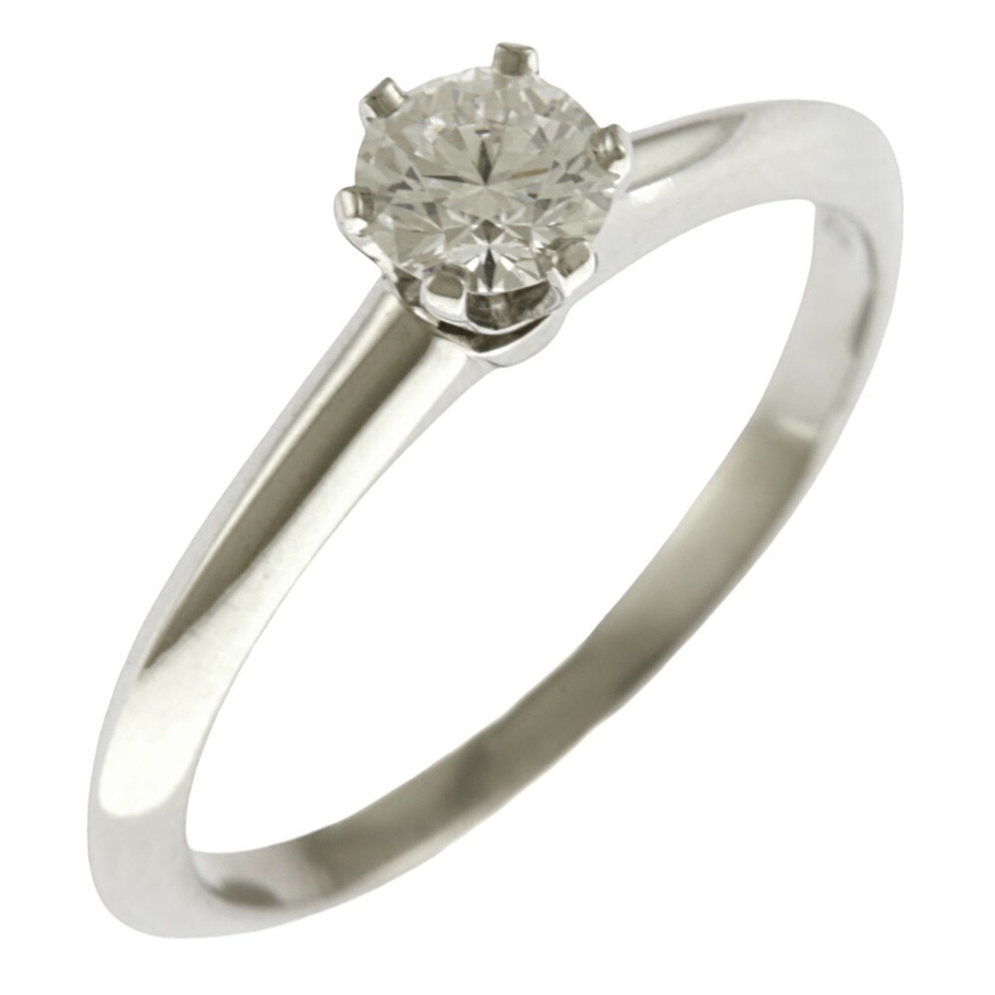 Tiffany Solitaire Ring, Tiffany, size 10, Pt950 platinum, diamond, 0.31ct, ladies, TIFFANY&Co., bridal