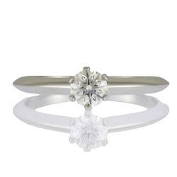 Tiffany Solitaire Ring, Tiffany, size 10, Pt950 platinum, diamond, 0.31ct, ladies, TIFFANY&Co., bridal