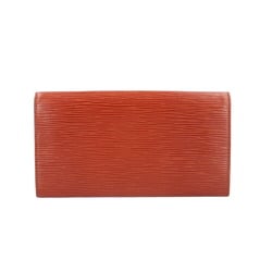 Louis Vuitton Pochette Portemonnay Carte Credit Epi Long Wallet Leather M63573 Women's LOUIS VUITTON