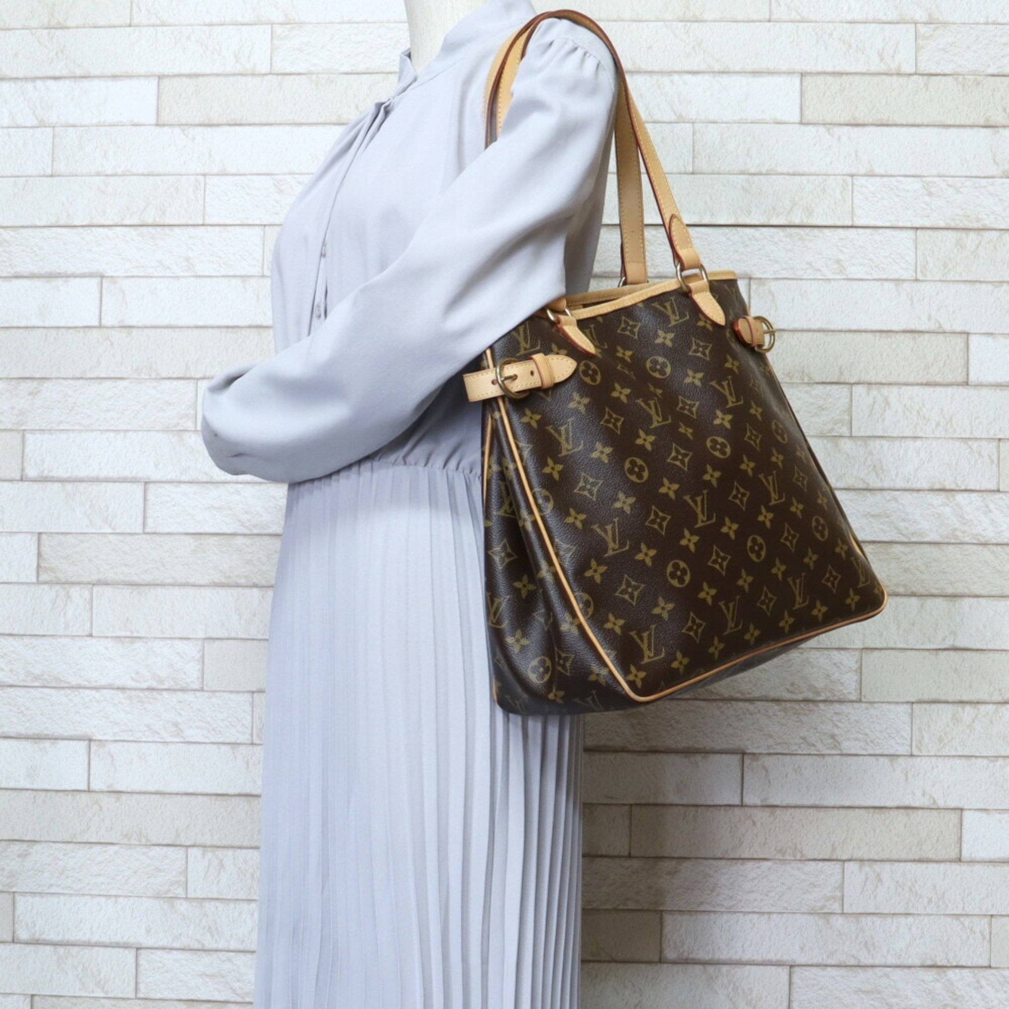 Louis Vuitton Batignolles Vertical Monogram Shoulder Bag Canvas M51153 Brown Women's LOUIS VUITTON