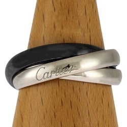 Cartier Classic Trinity Black & White Ring, Cartier, size 18, 18k, unisex, CARTIER