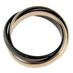 Cartier Classic Trinity Black & White Ring, Cartier, size 18, 18k, unisex, CARTIER