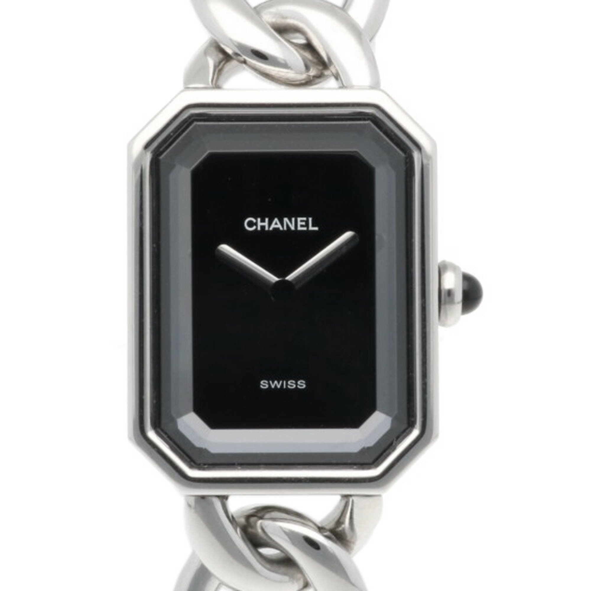 Chanel Premiere L Watch Stainless Steel H0421-L Quartz Ladies CHANEL Chain Bracelet