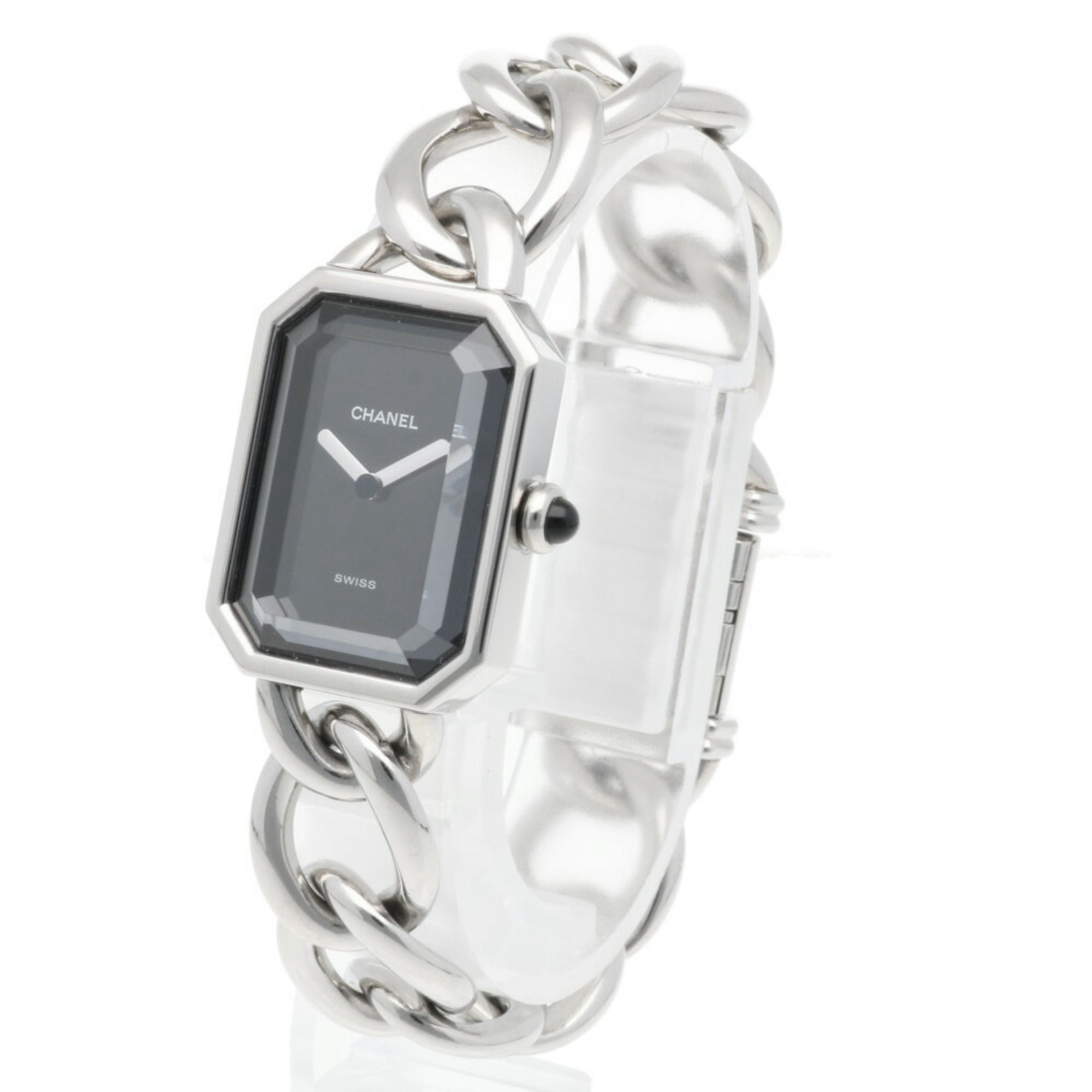 Chanel Premiere L Watch Stainless Steel H0421-L Quartz Ladies CHANEL Chain Bracelet