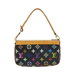 Louis Vuitton Pochette Accessoires Monogram Multicolor Handbag M92648 Black Women's LOUIS VUITTON