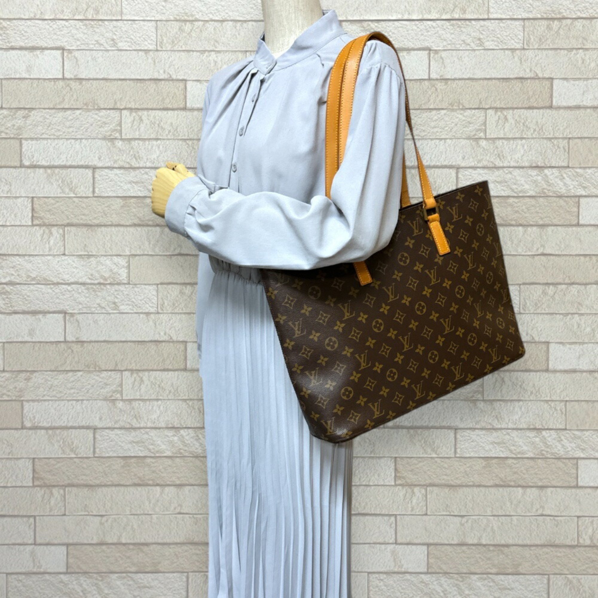 Louis Vuitton Leco Monogram Tote Bag Canvas M51155 Brown Women's LOUIS VUITTON