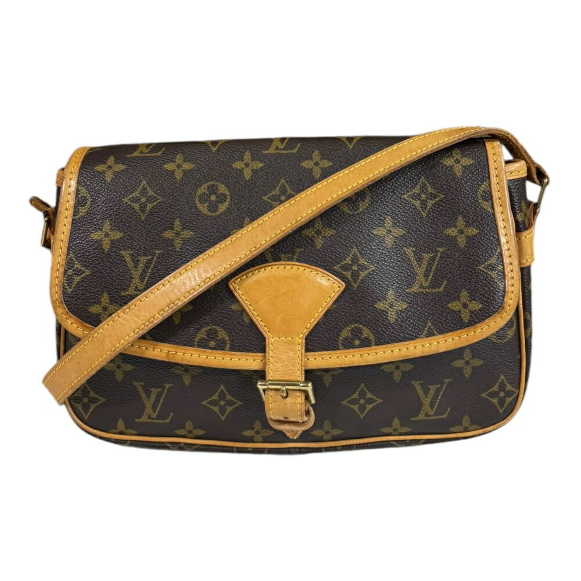 Louis Vuitton Sologne Monogram Shoulder Bag Canvas M42250 Brown Women's LOUIS VUITTON