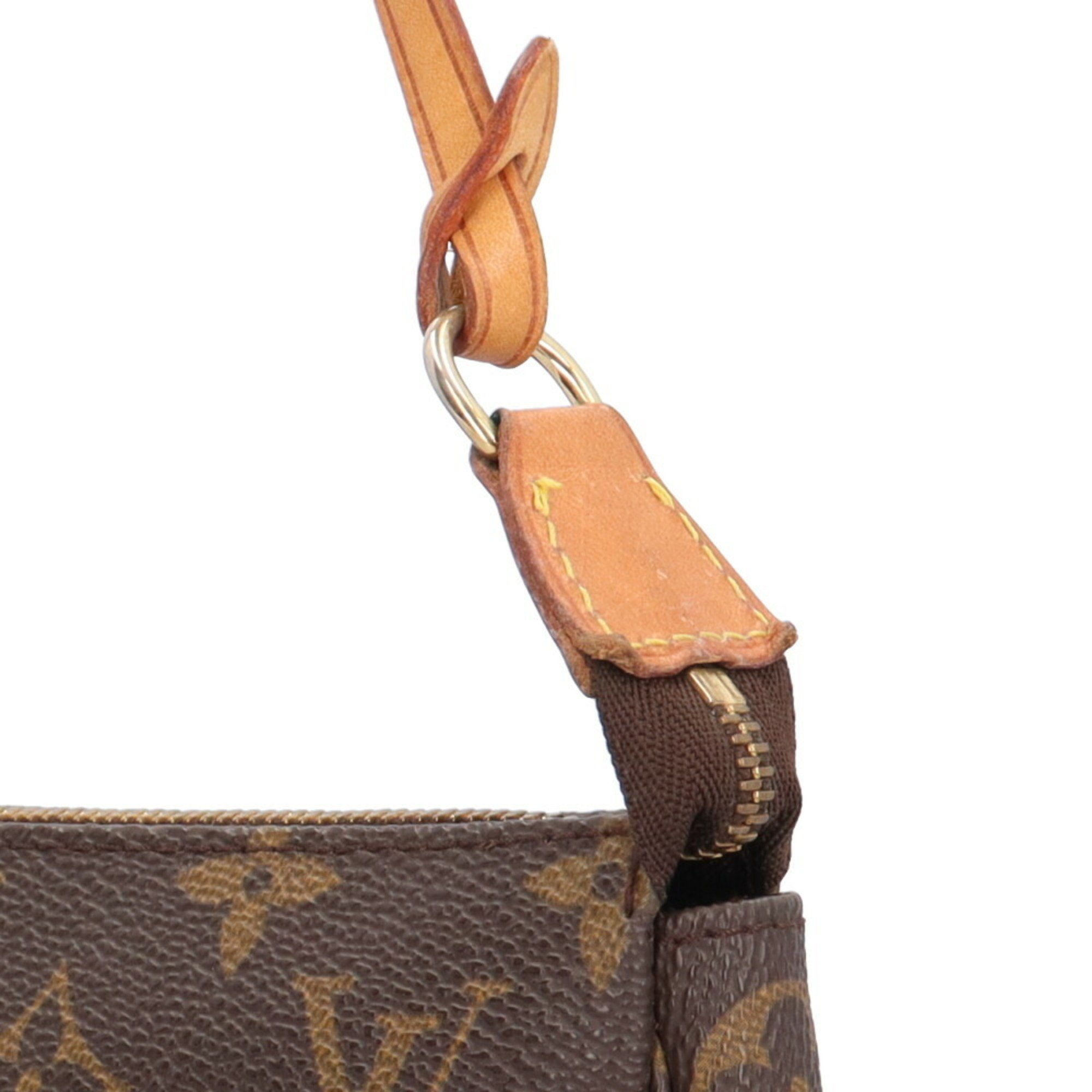 Louis Vuitton Pochette Accessoires Monogram Handbag Canvas M51980 Brown Women's LOUIS VUITTON