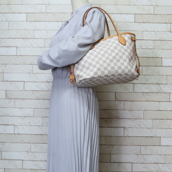 Louis Vuitton Neverfull PM Damier Azur Tote Bag Canvas N40605 White Women's LOUIS VUITTON