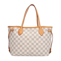 Louis Vuitton Neverfull PM Damier Azur Tote Bag Canvas N40605 White Women's LOUIS VUITTON