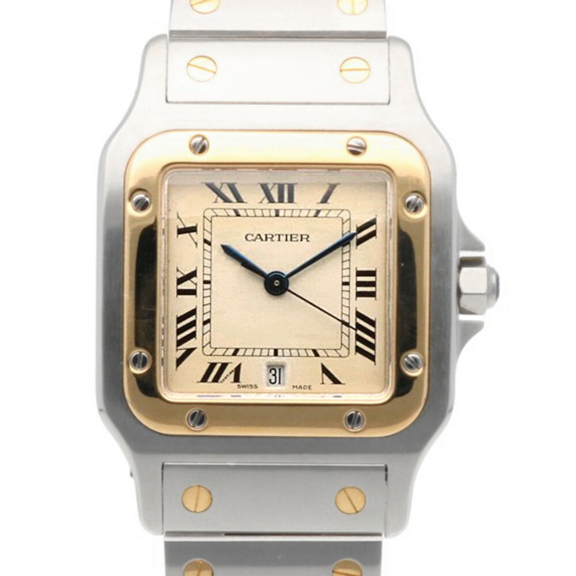 Cartier Santos Galbee LM Watch Stainless Steel 1566 Quartz Unisex CARTIER