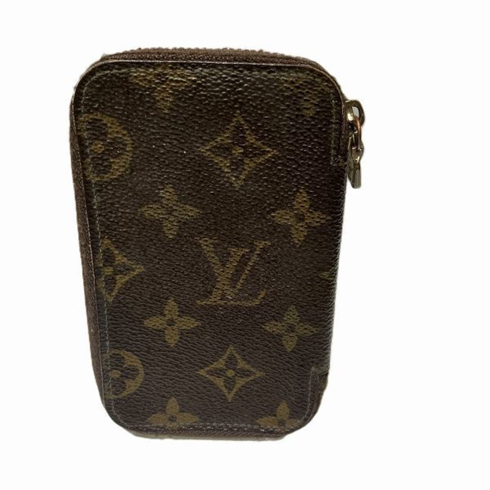 Louis Vuitton Monogram Pochette 6Cr M62610 Key Case Round Men's Women's Accessories