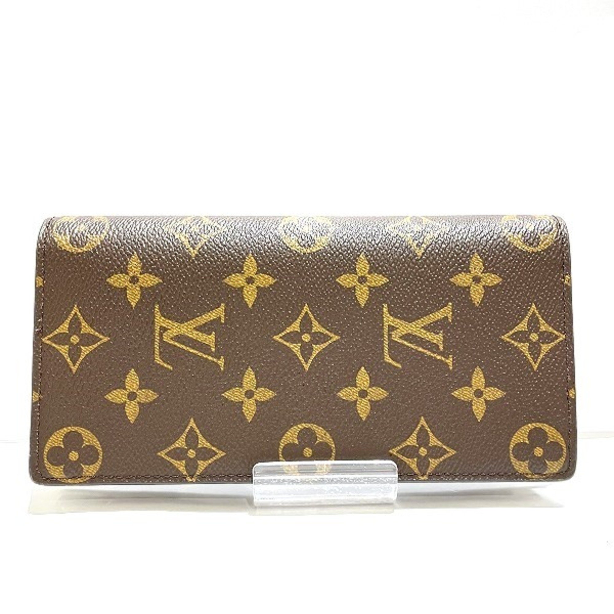 Louis Vuitton Monogram Portefeuille Brazza M66540 Long Wallet for Men and Women