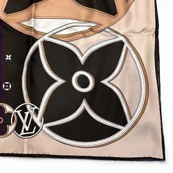 Louis Vuitton Monogram Flower Motif Carré 90 LV Duality M78408 Accessories Scarves Stoles Women's Items