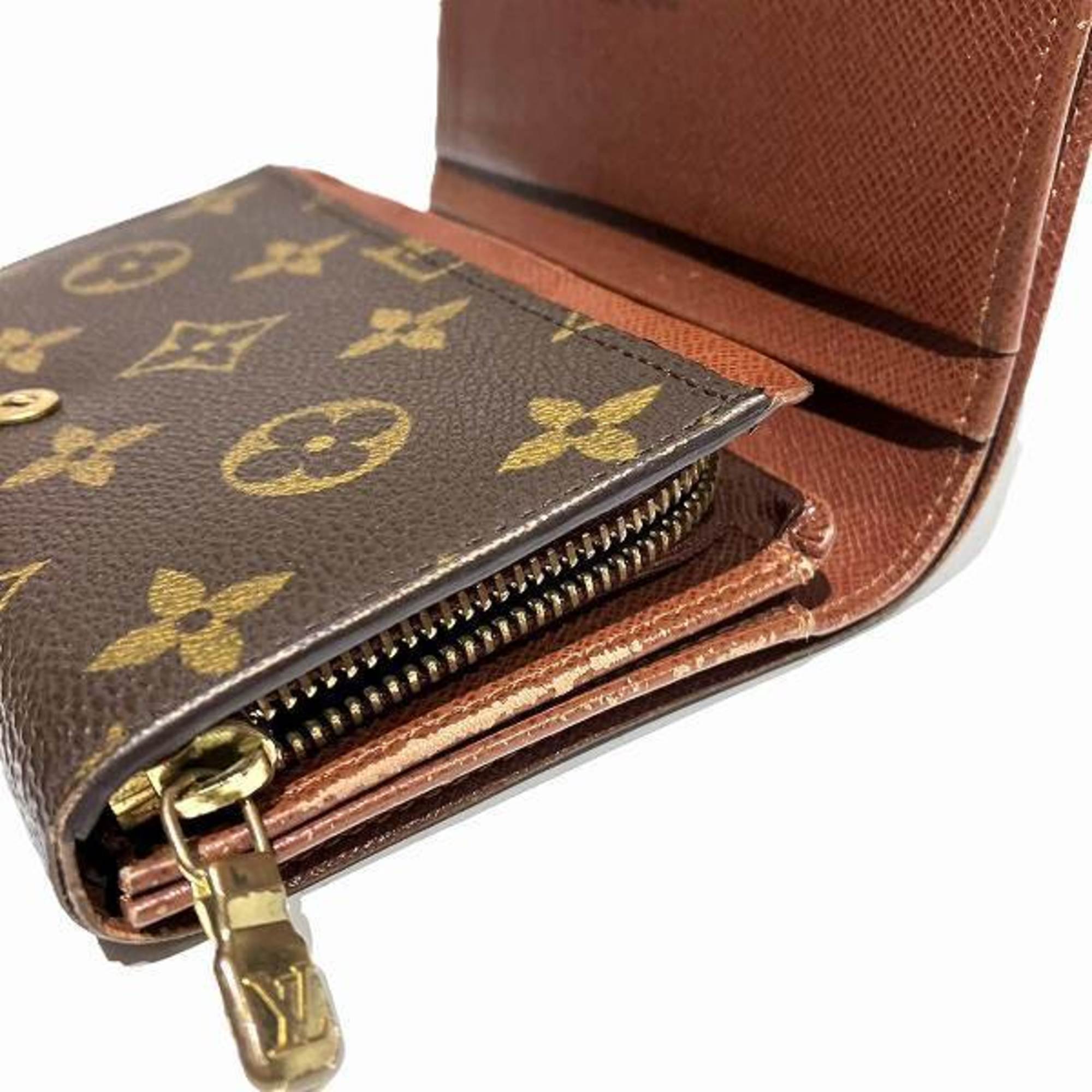 Louis Vuitton Monogram Porte Monnaie Tresor M61730 Bi-fold Wallet for Men and Women