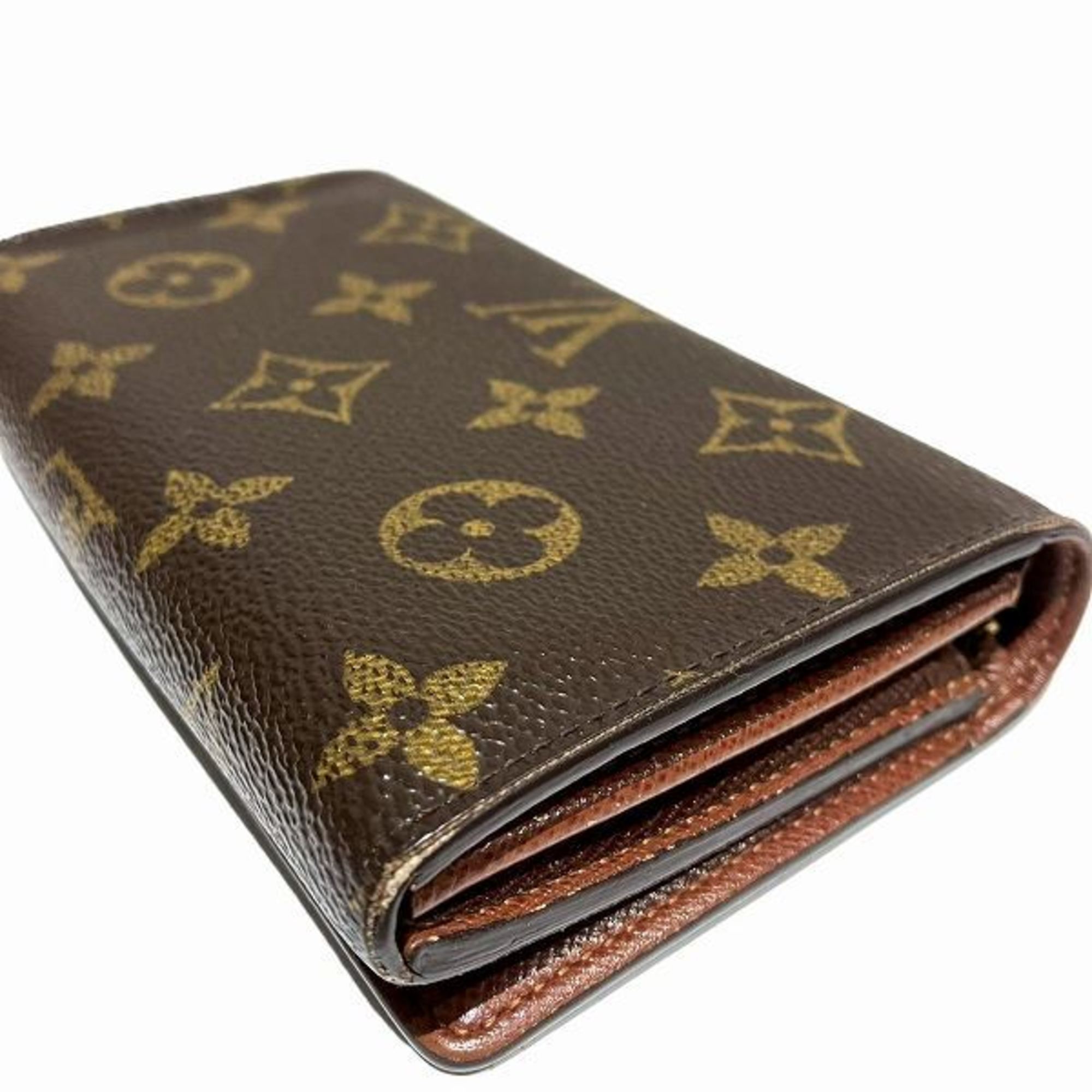 Louis Vuitton Monogram Porte Monnaie Tresor M61730 Bi-fold Wallet for Men and Women