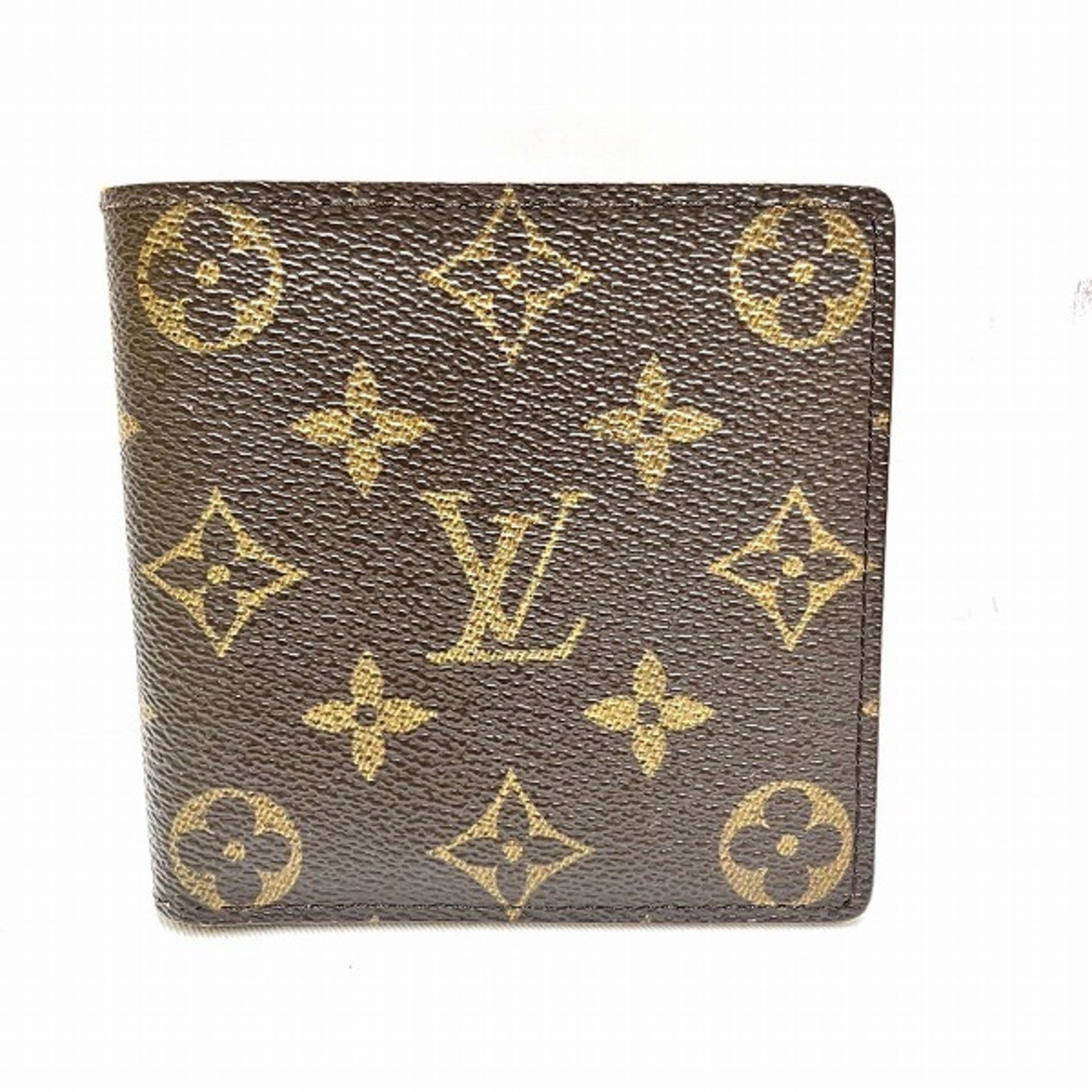 Louis Vuitton Monogram Portefeuille Marco M61675 Bi-fold Wallet for Men