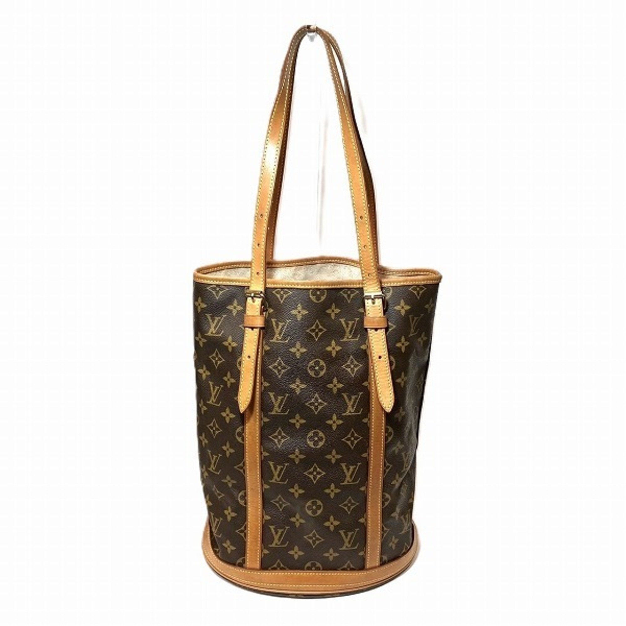 Louis Vuitton Monogram Bucket GM M42236 Bag Shoulder Tote Women's