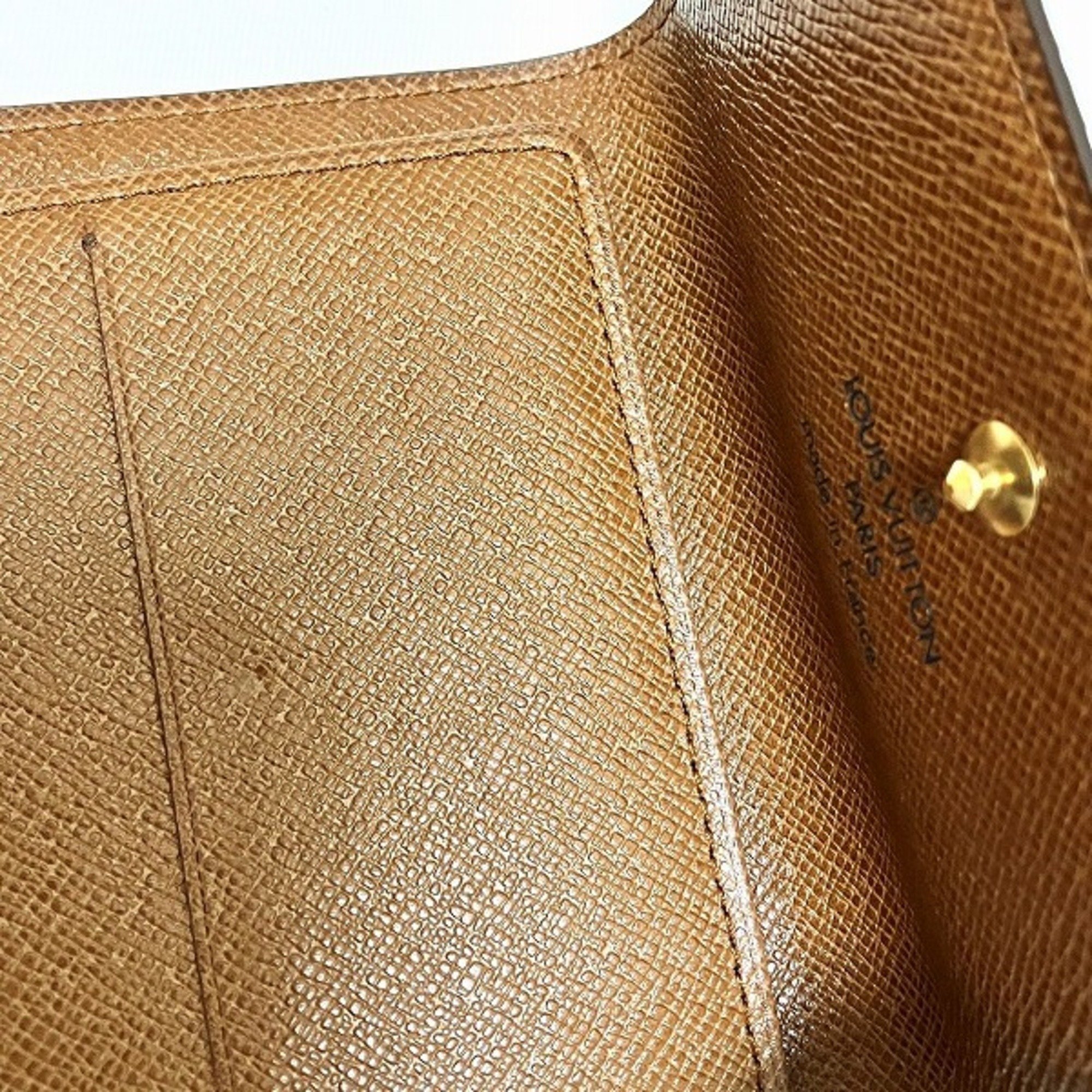 Louis Vuitton Monogram Portemonnay Bi-fold Wallet M61652 W for Men and Women