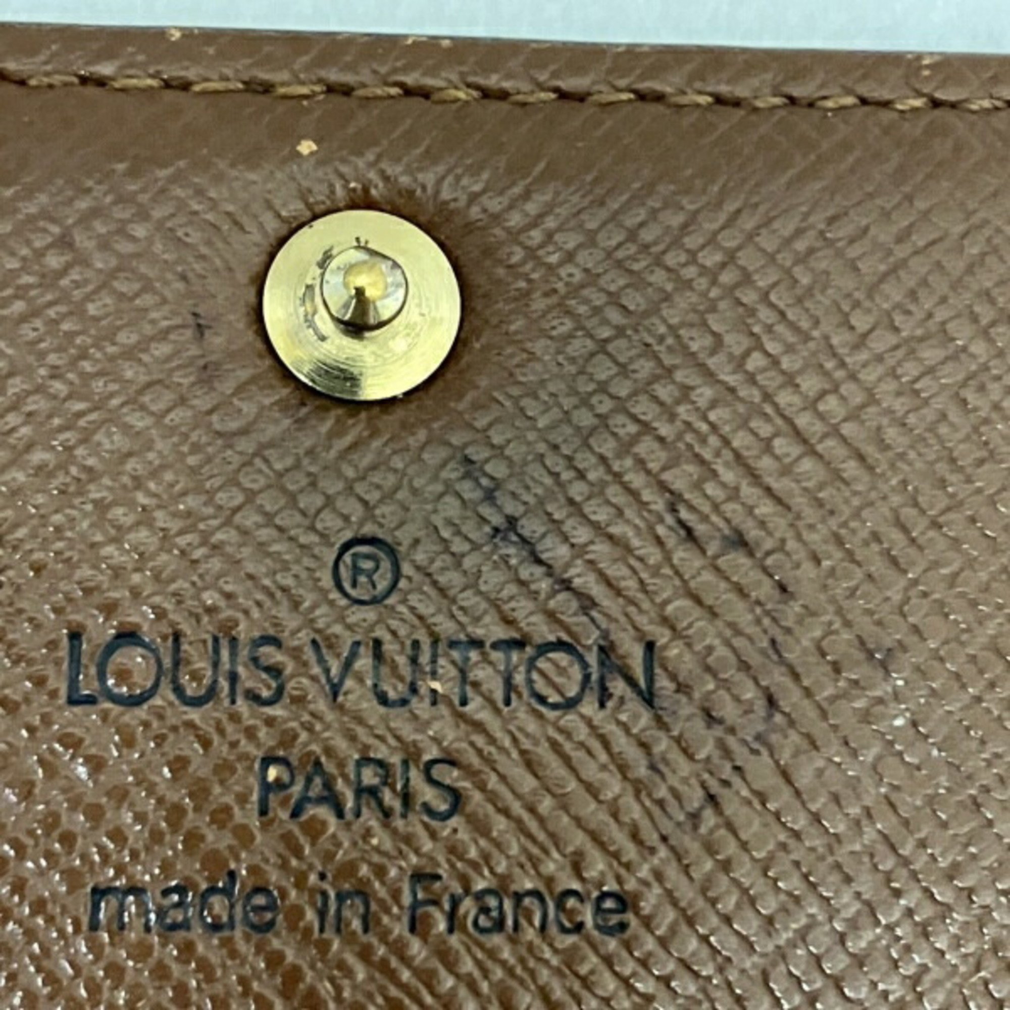 Louis Vuitton Monogram Pochette Portemonnay Credit M61725 Long Wallet Bi-fold Men's Women's