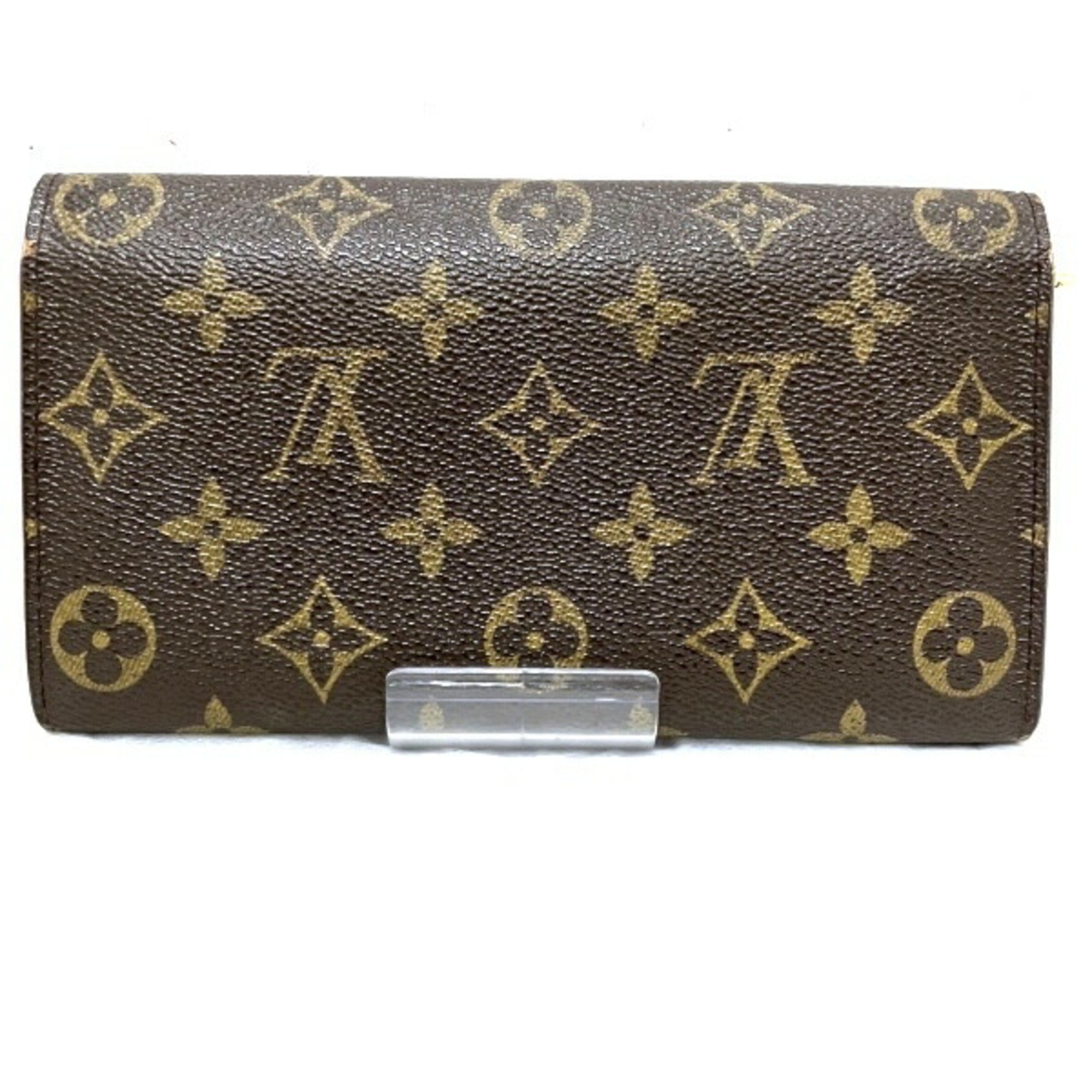 Louis Vuitton Monogram Pochette Portemonnay Credit M61725 Long Wallet Bi-fold Men's Women's