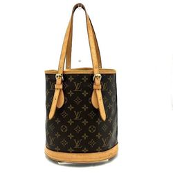 Louis Vuitton Monogram Petit Bucket M42238 Bag Tote Women's