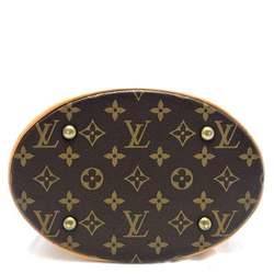 Louis Vuitton Monogram Petit Bucket M42238 Bag Tote Women's