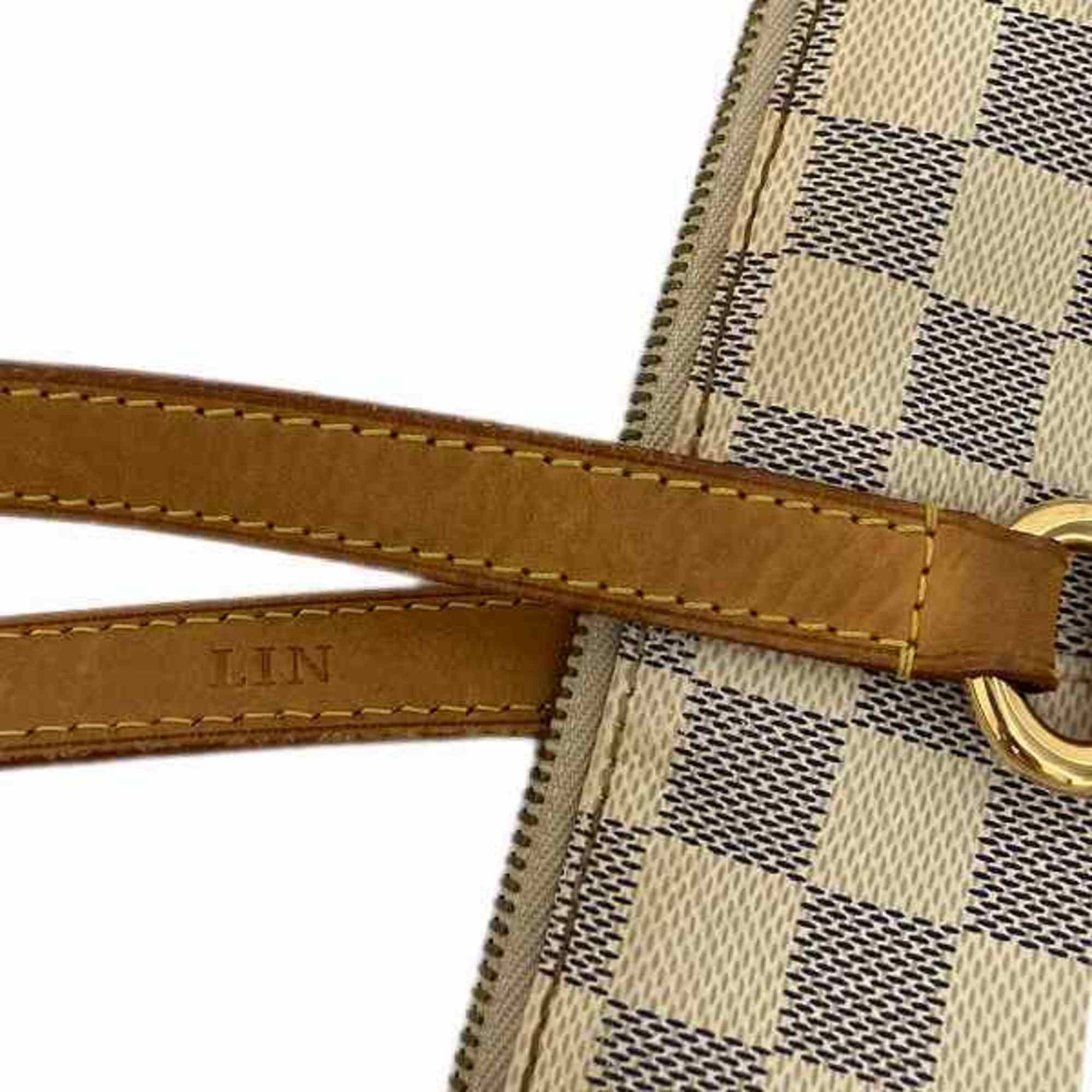 Louis Vuitton Damier Azur Totally MM N51262 Bag Tote Shoulder Women's