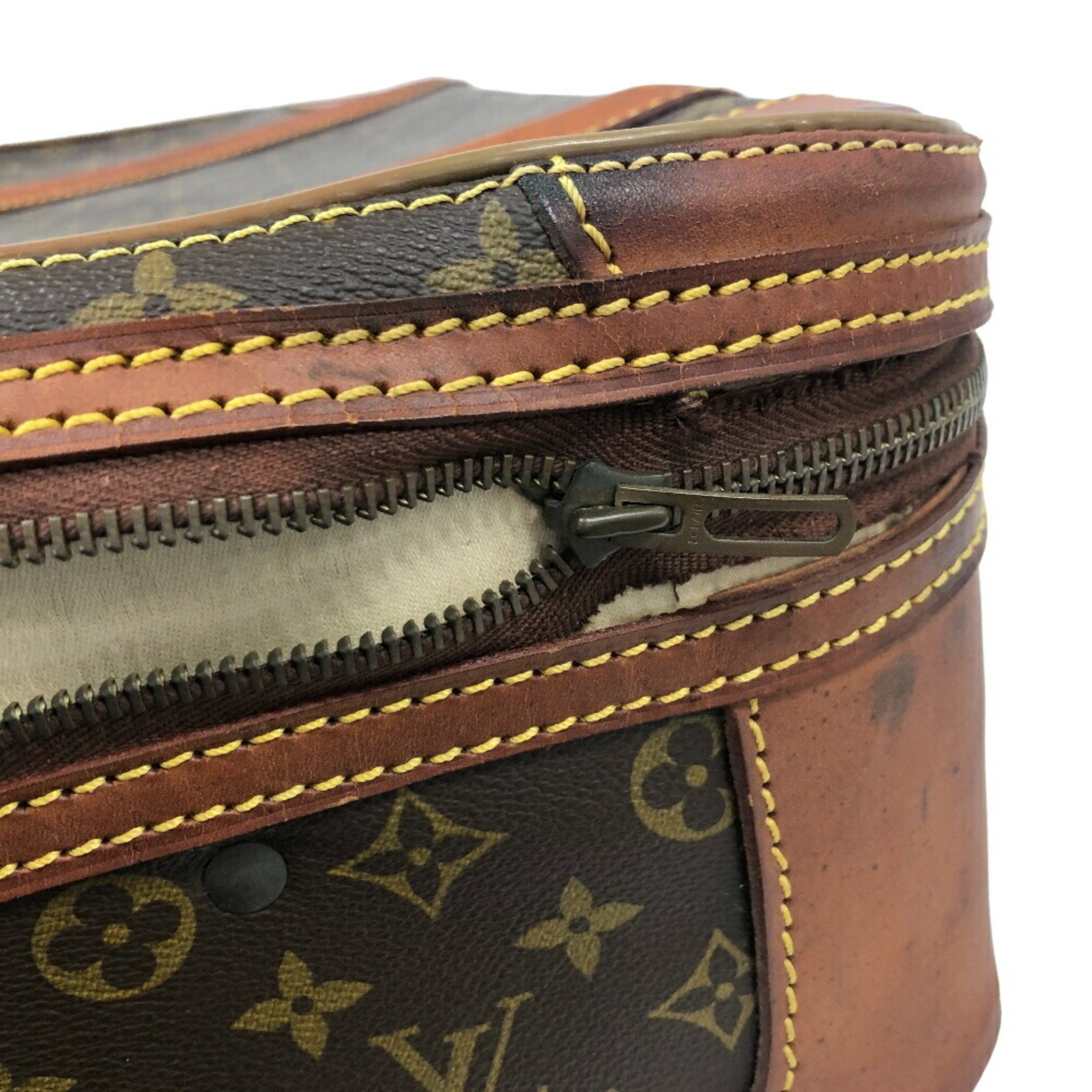 LOUIS VUITTON M23236 Stratos 60 Poigner Trunk Case Monogram Brown Unisex