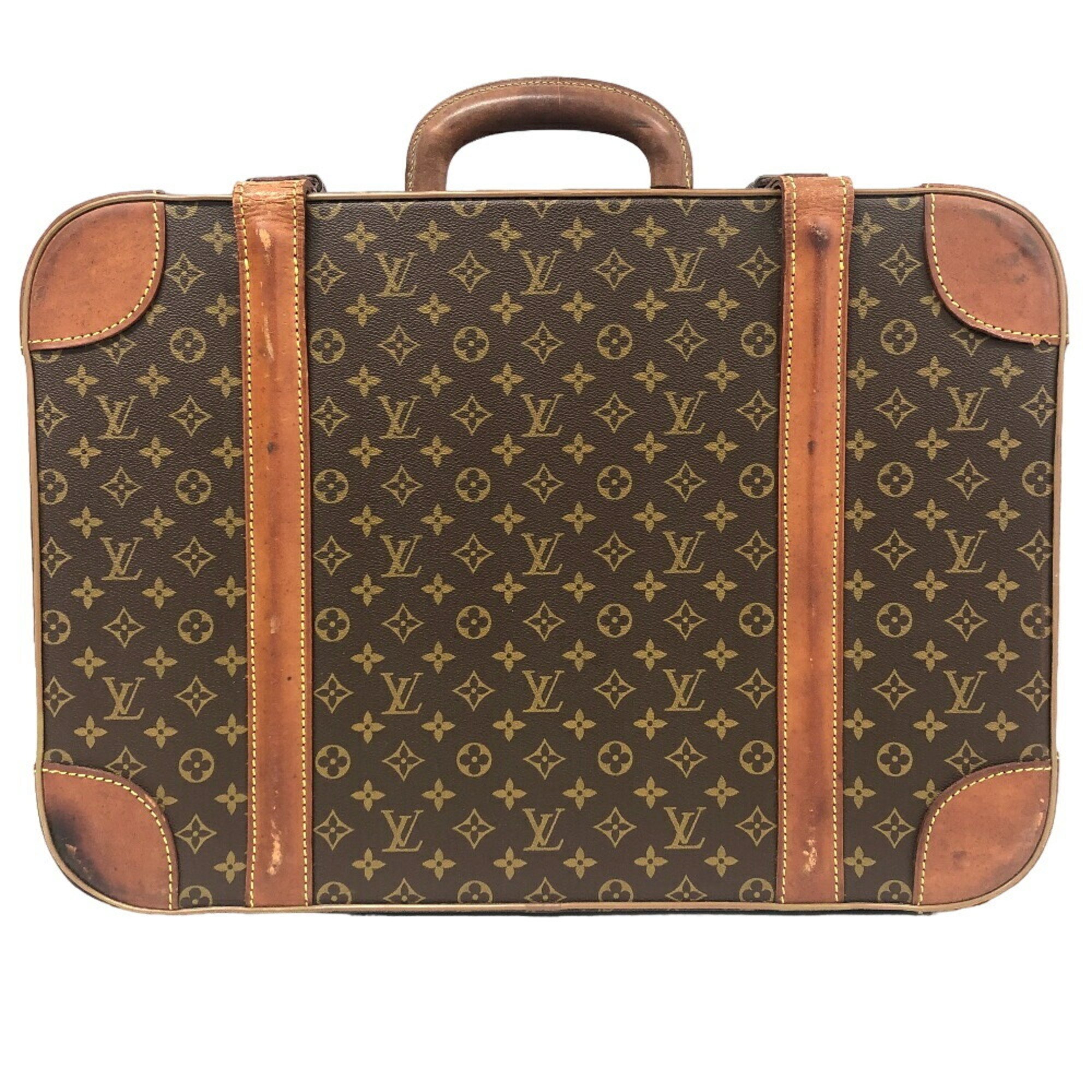 LOUIS VUITTON M23236 Stratos 60 Poigner Trunk Case Monogram Brown Unisex