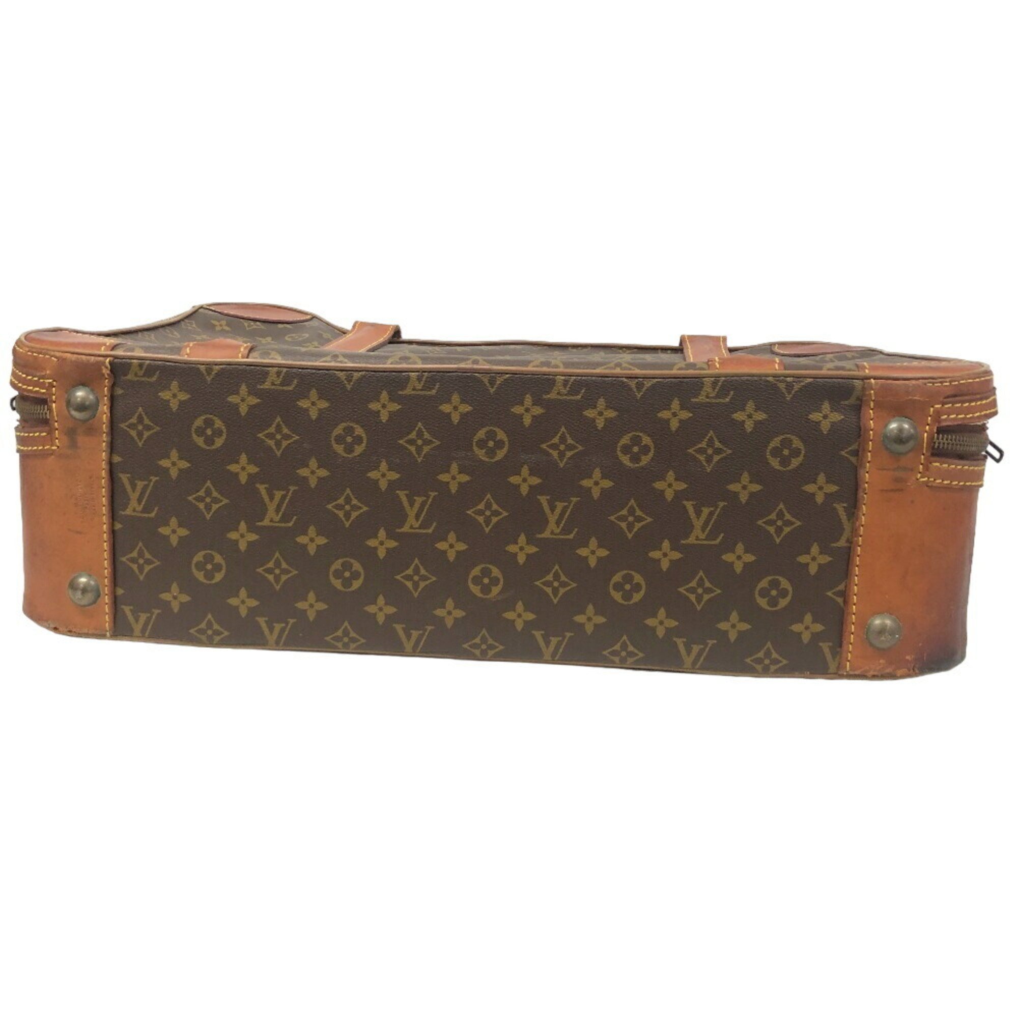 LOUIS VUITTON M23236 Stratos 60 Poigner Trunk Case Monogram Brown Unisex