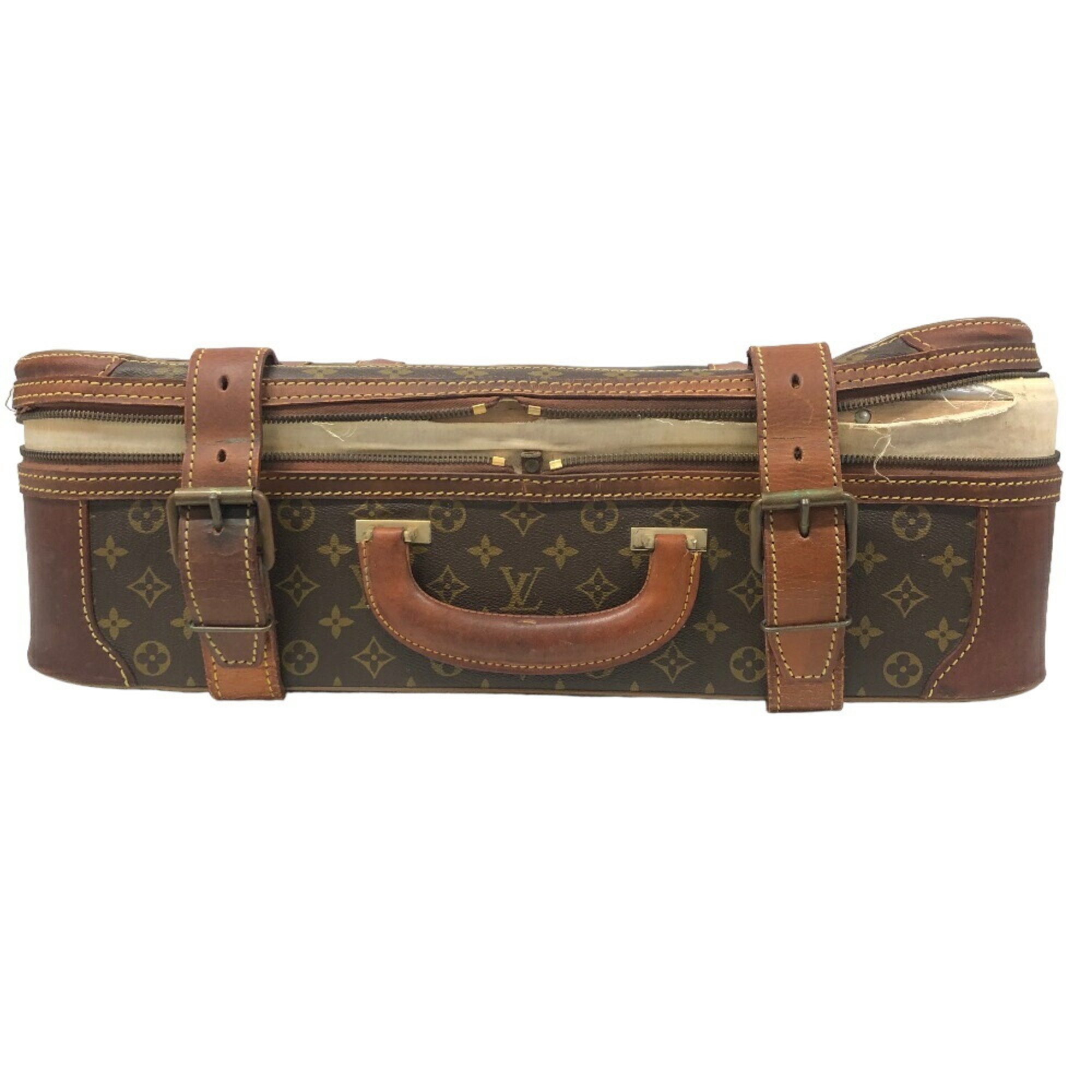 LOUIS VUITTON M23236 Stratos 60 Poigner Trunk Case Monogram Brown Unisex