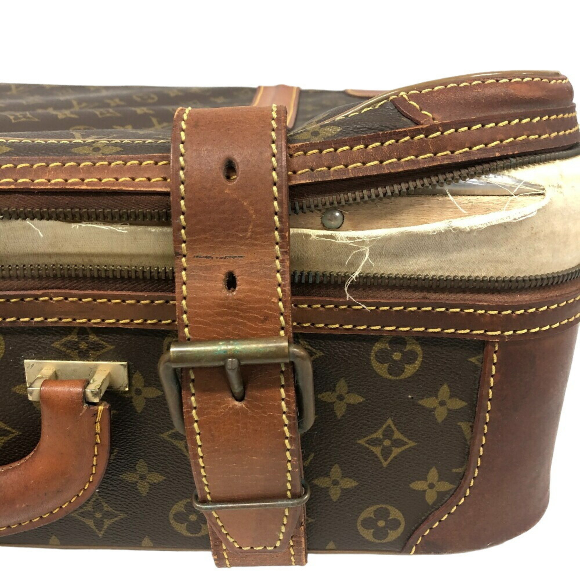 LOUIS VUITTON M23236 Stratos 60 Poigner Trunk Case Monogram Brown Unisex