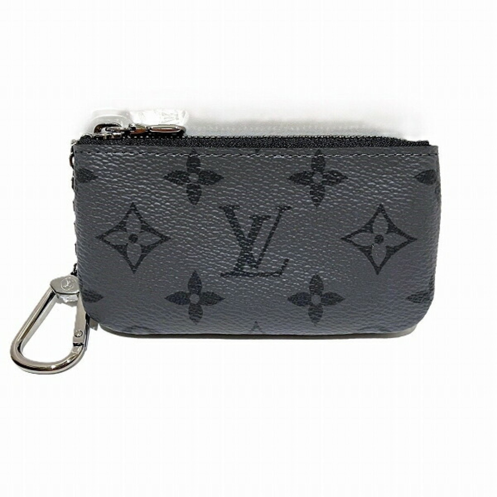 Louis Vuitton Monogram Eclipse Pochette Cle M80905 Accessories Wallets/Coin Cases Key Men's Women's Products