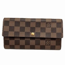 Louis Vuitton Damier Portefeuille Sarah N61734 Long Wallet Bi-fold Men's Women's