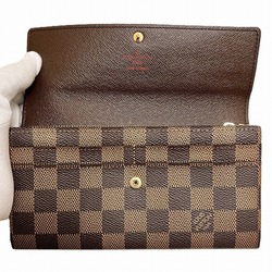 Louis Vuitton Damier Portefeuille Sarah N61734 Long Wallet Bi-fold Men's Women's