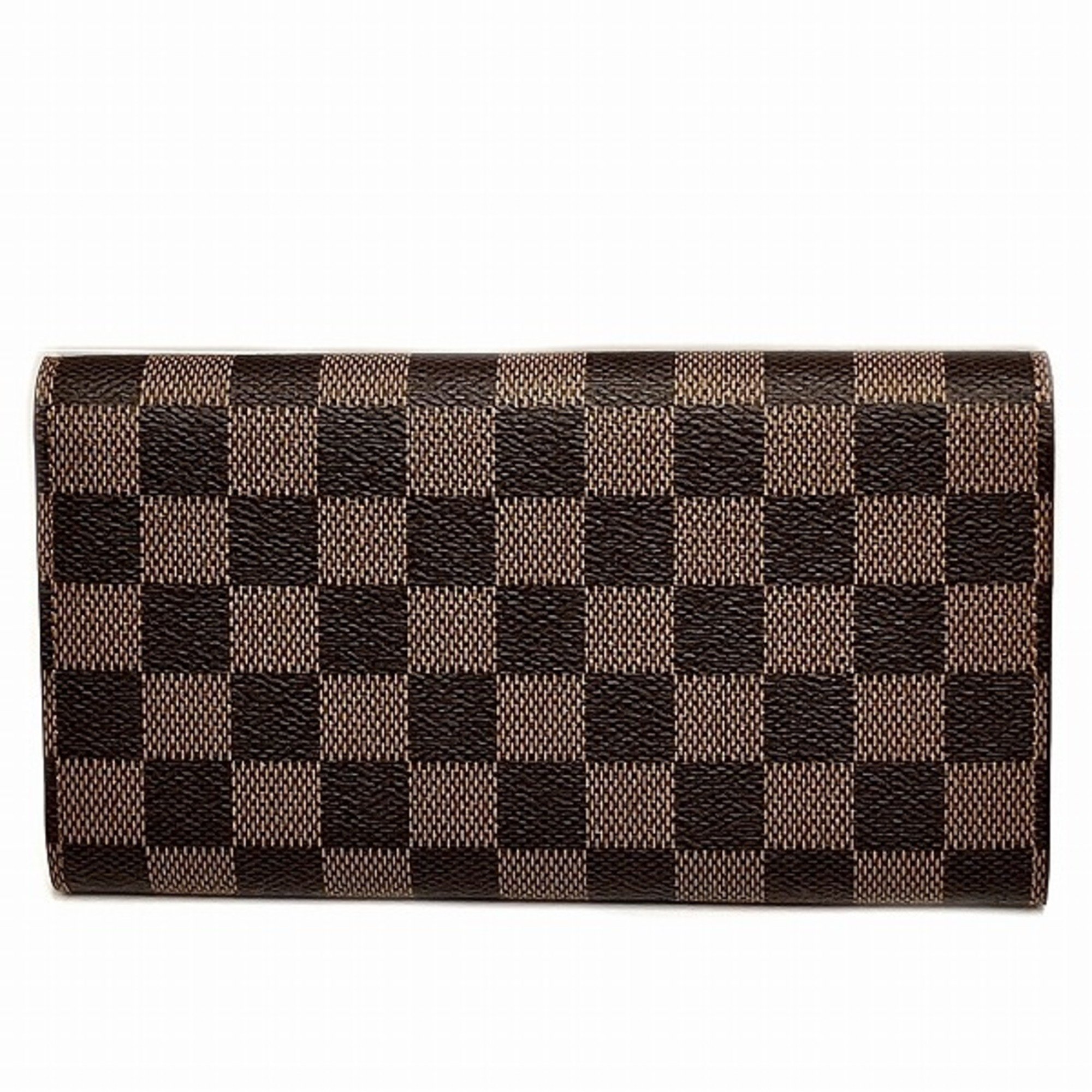 Louis Vuitton Damier Portefeuille Sarah N61734 Long Wallet Bi-fold Men's Women's