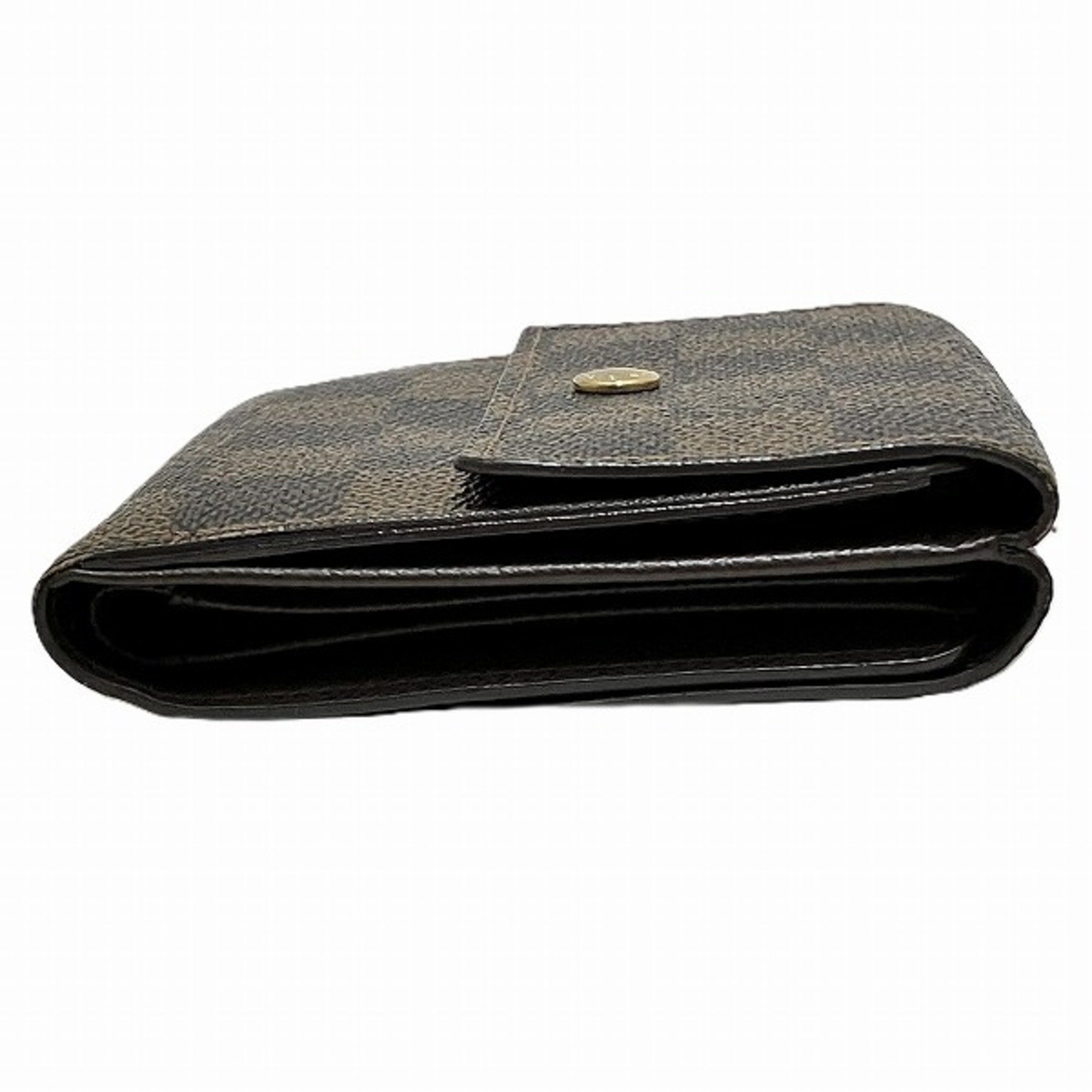 Louis Vuitton Damier Portefeuille Elise N61654 W Tri-fold Wallet for Women