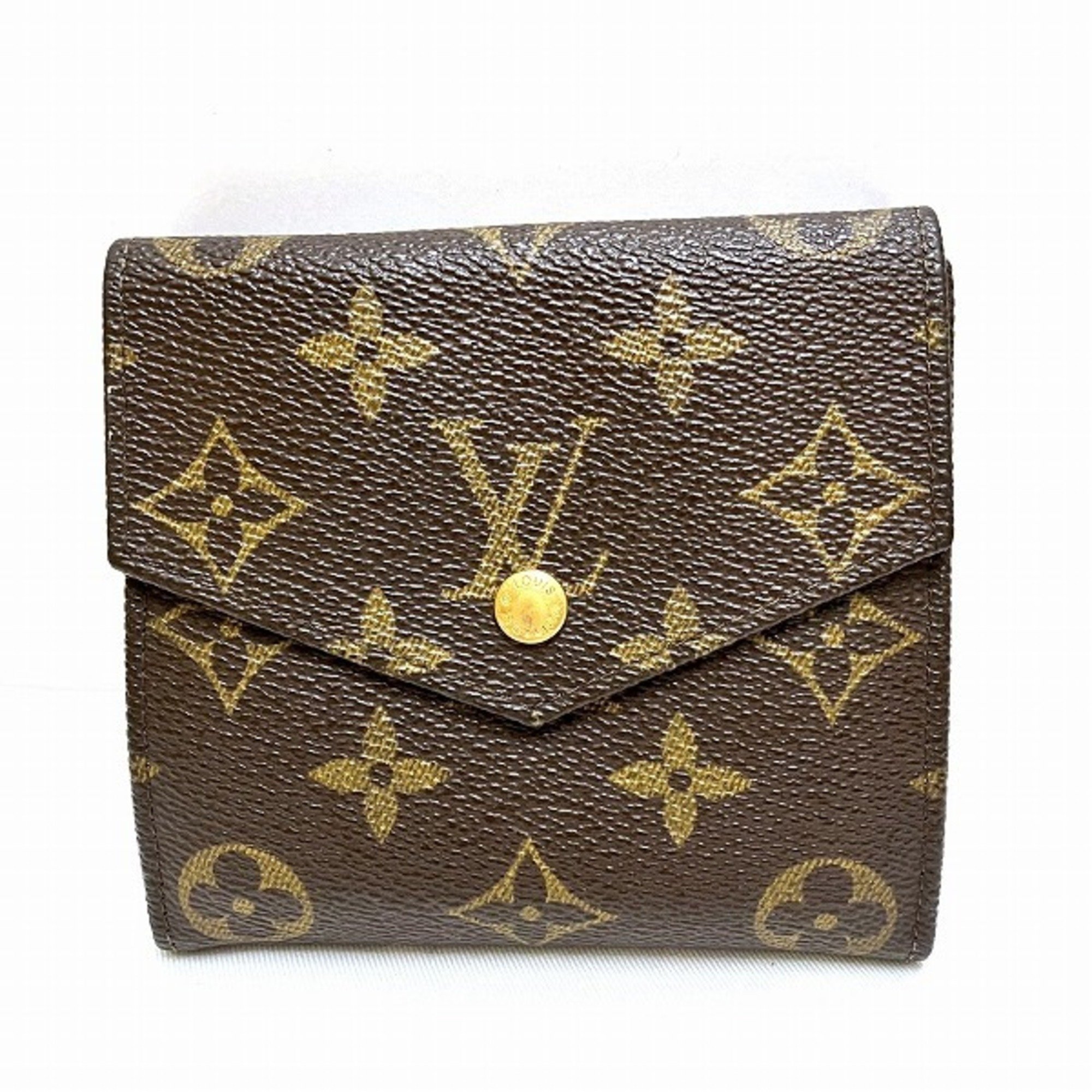 Louis Vuitton Monogram Porte Monnaie M61660 W Wallet Tri-fold for Men and Women