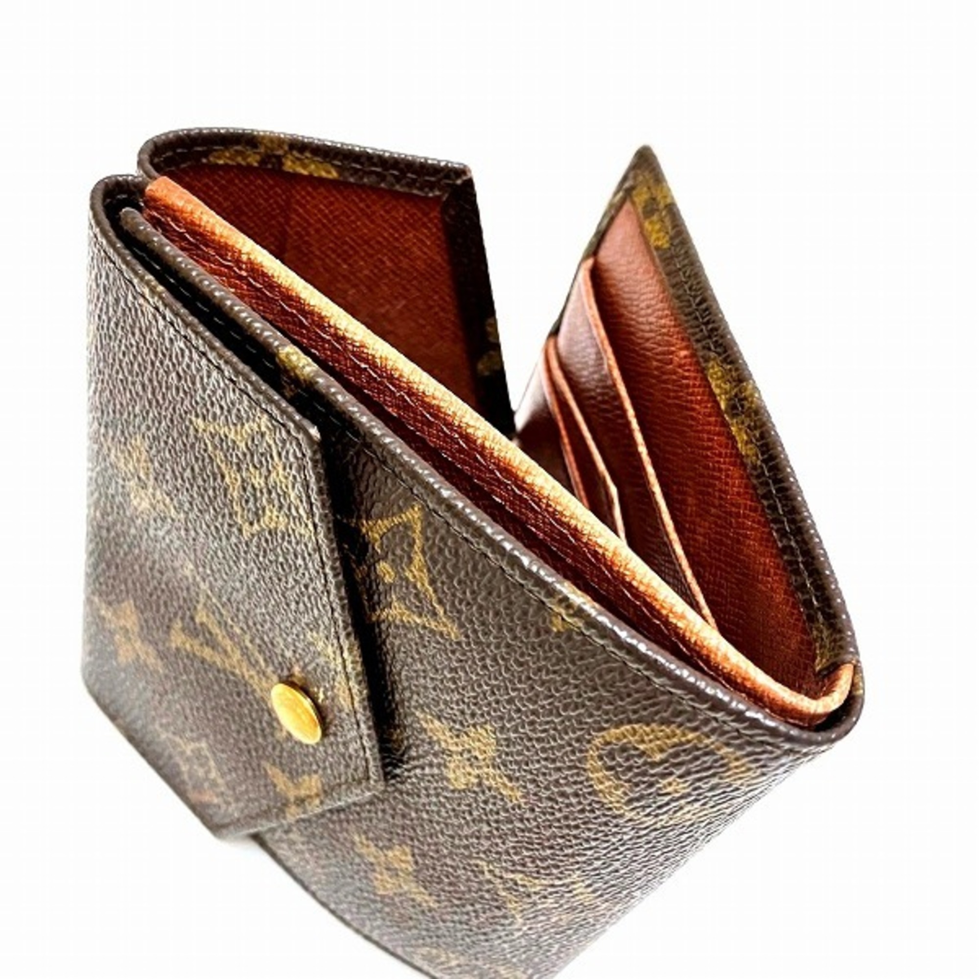 Louis Vuitton Monogram Porte Monnaie M61660 W Wallet Tri-fold for Men and Women