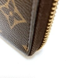 Louis Vuitton Monogram Portefeuille Clemence M61298 Round Rose Ballerine Wallet Long for Women