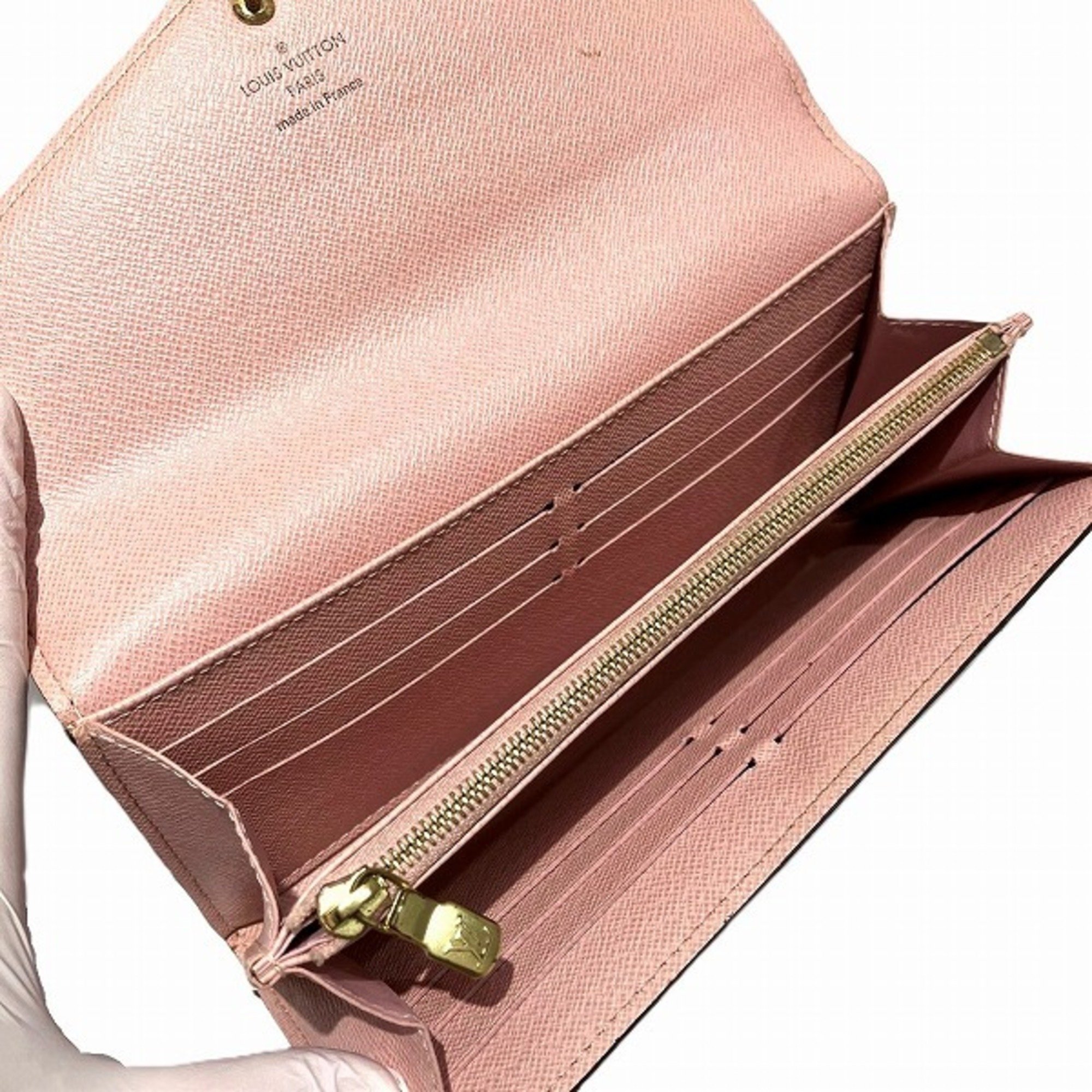 Louis Vuitton Monogram Portefeuille Sarah Rose Ballerine M62235 Long Wallet for Women