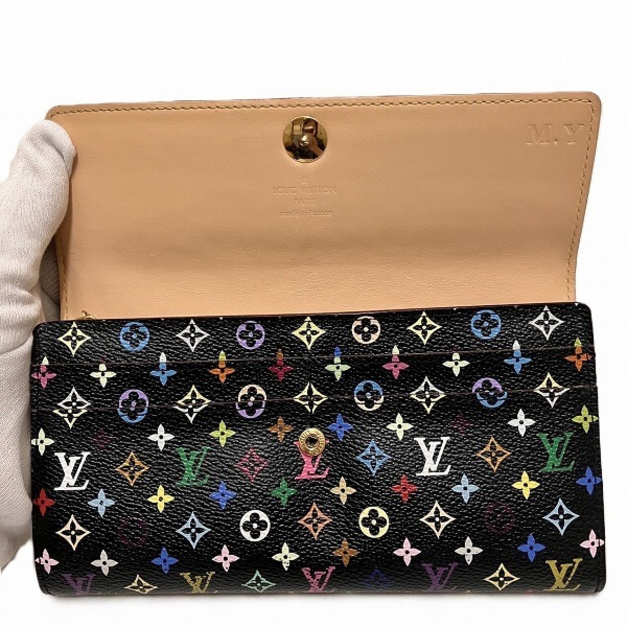 Louis Vuitton Multicolor Portefeuille Sarah M93533 Long Wallet Bi-fold for Women