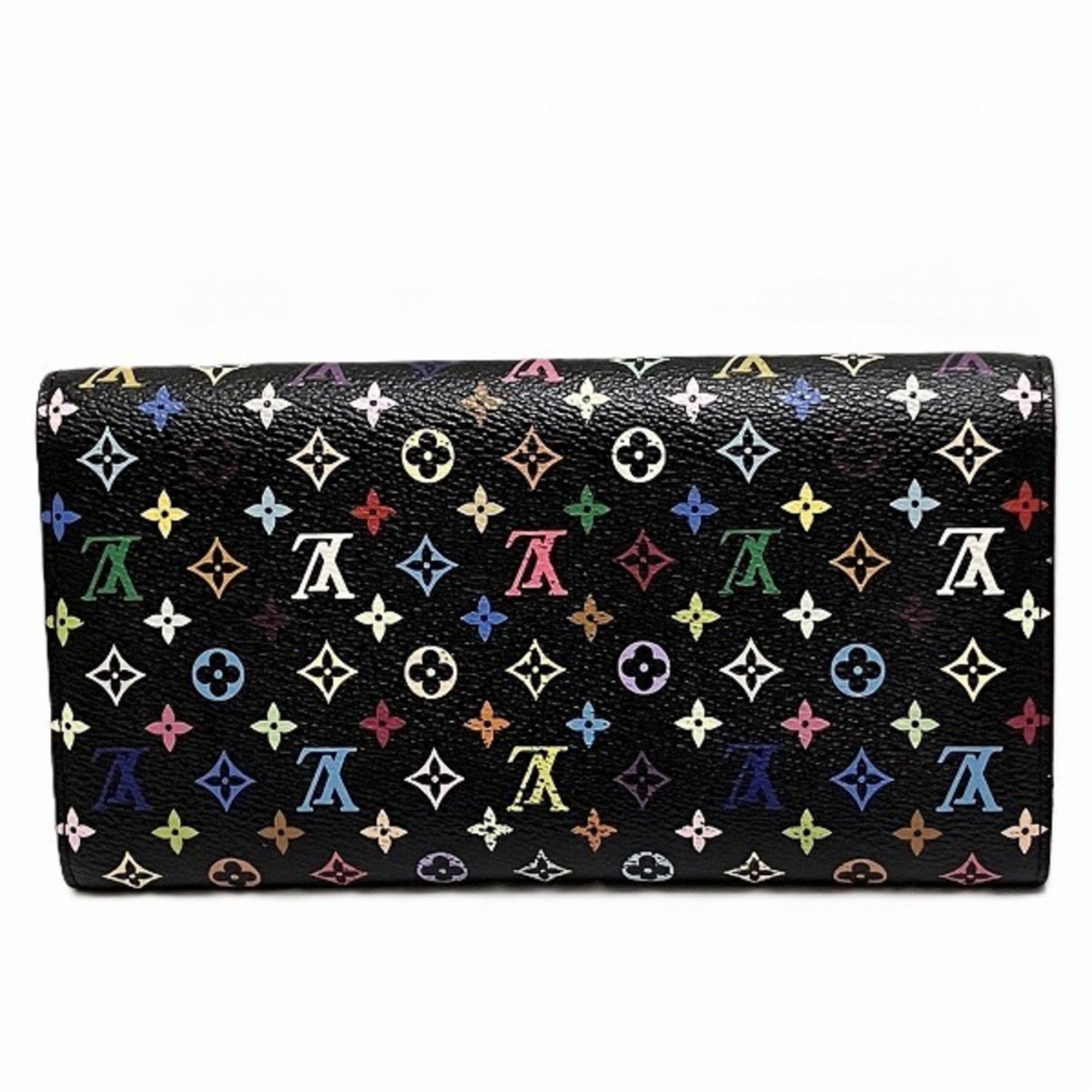 Louis Vuitton Multicolor Portefeuille Sarah M93533 Long Wallet Bi-fold for Women