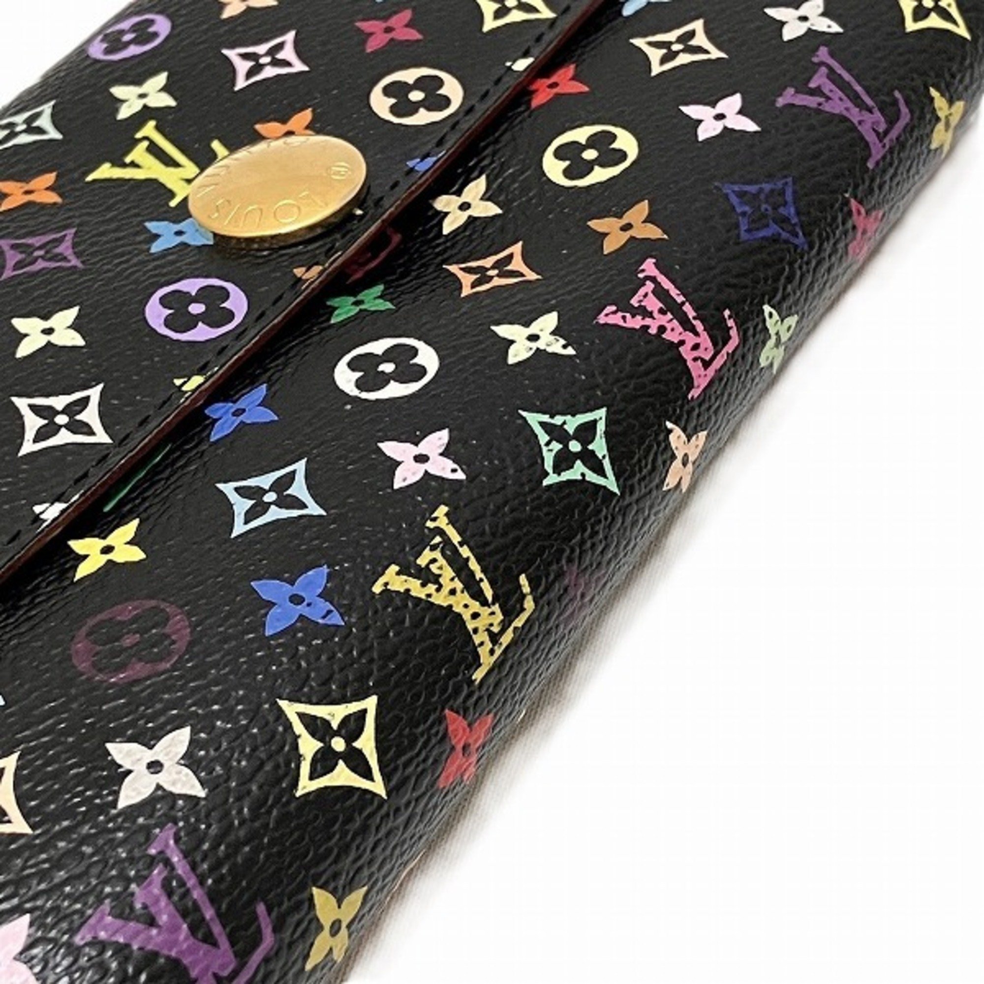 Louis Vuitton Multicolor Portefeuille Sarah M93533 Long Wallet Bi-fold for Women