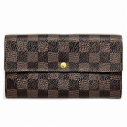 Louis Vuitton Damier Portefeuille Sarah N61734 Long Wallet Bi-fold Men's Women's