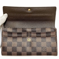 Louis Vuitton Damier Portefeuille Sarah N61734 Long Wallet Bi-fold Men's Women's