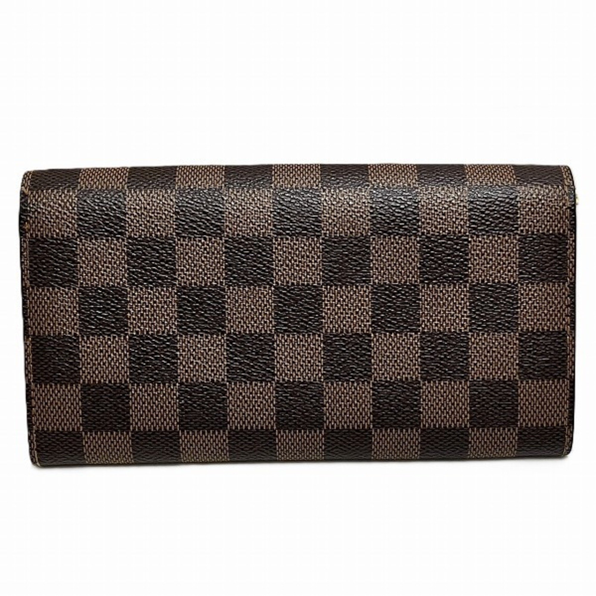 Louis Vuitton Damier Portefeuille Sarah N61734 Long Wallet Bi-fold Men's Women's