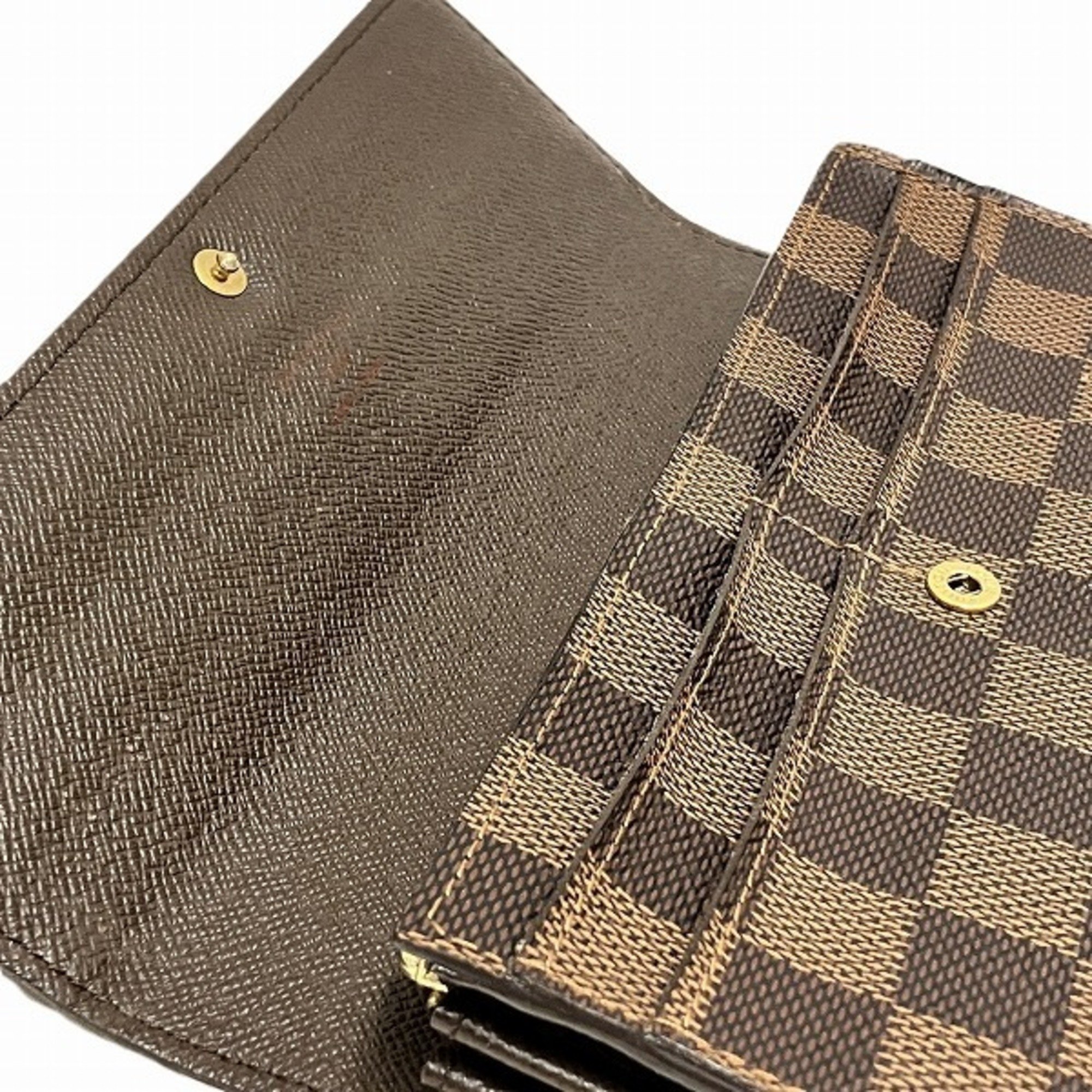 Louis Vuitton Damier Portefeuille Sarah N61734 Long Wallet Bi-fold Men's Women's