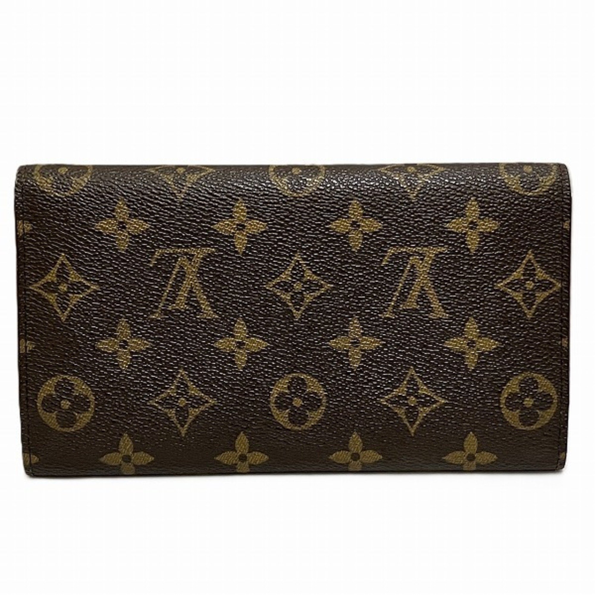 Louis Vuitton Monogram Porte Tresor International M61215 Long Wallet Tri-fold for Men and Women